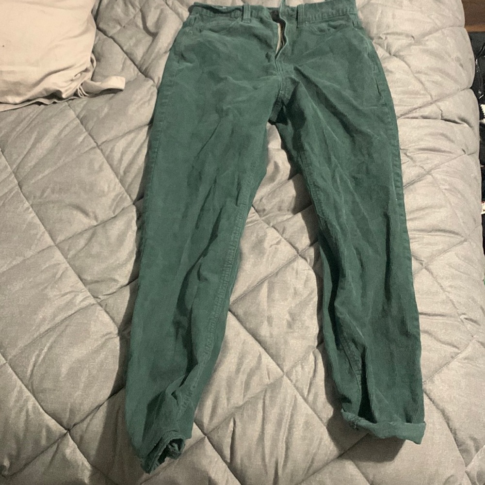 American Eagle Green Corduroy Pants
